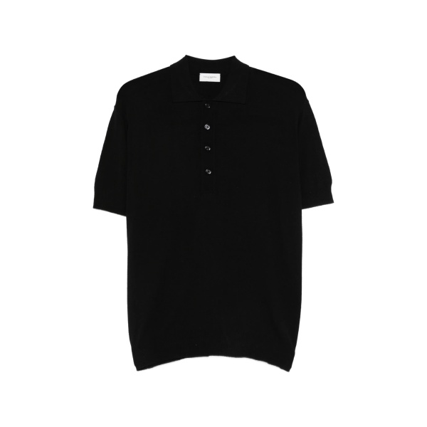 buttoned short-sleeve polo shirt