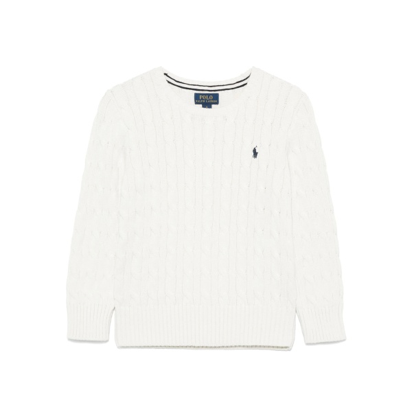 cable-knit sweater