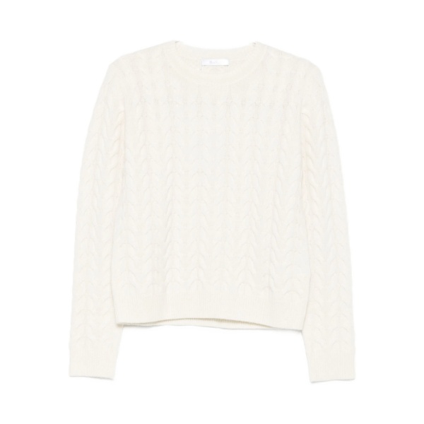 cable-knit sweater