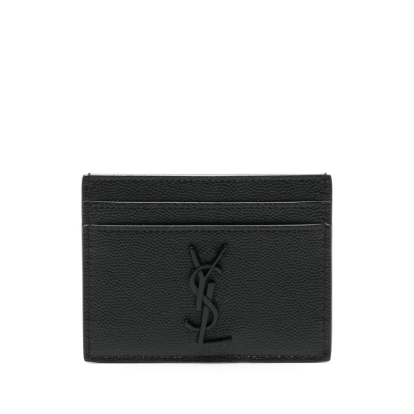 Cassandre-logo leather cardholder