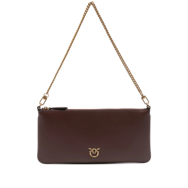 chain logo clutch bag