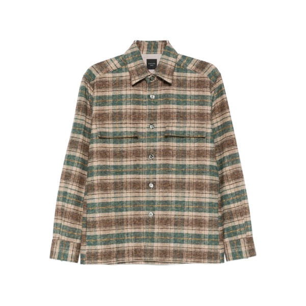 check-print pocket shirt