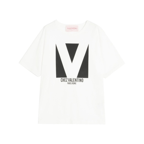 Chez Valentino-print T-shirt