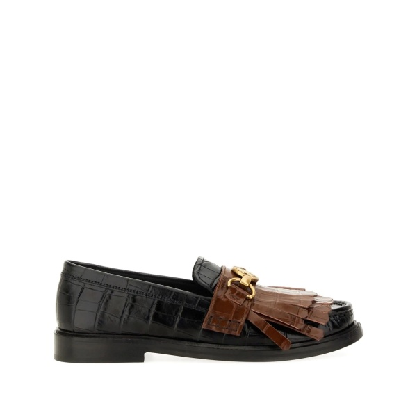 coin-embellishment loafers