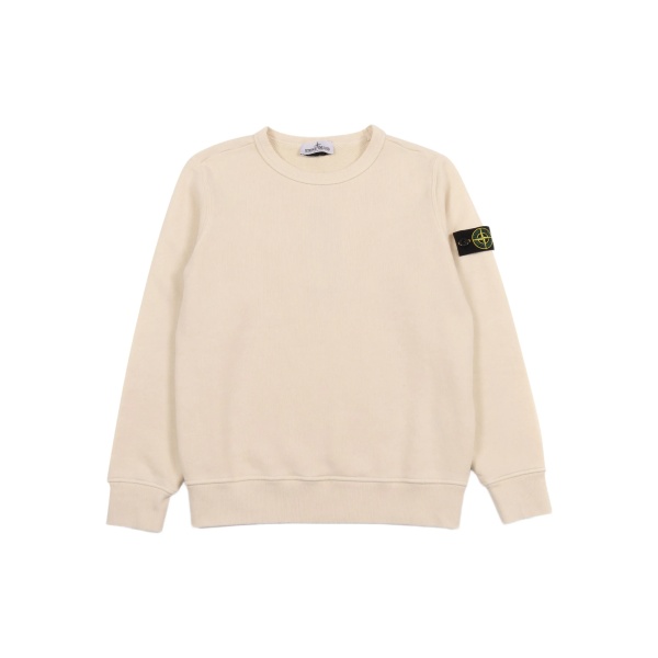 Compass-badge cotton sweatshirt