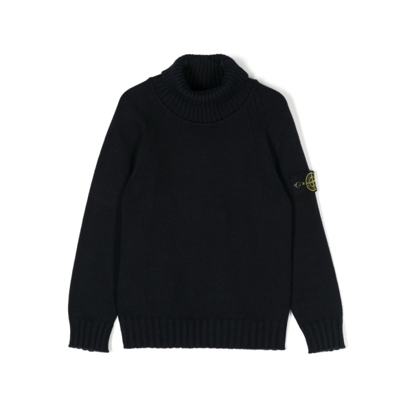 Compass-badge sweater