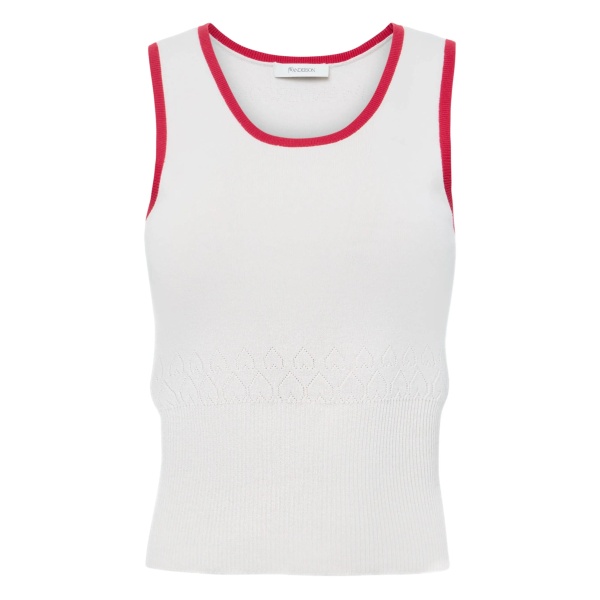 contrasting-trim tank top