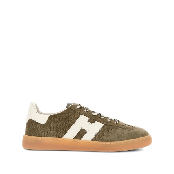 Cool suede logo-appliqué low-top sneakers