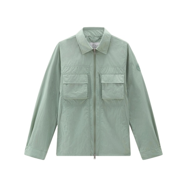 Crinkle shirt jacket