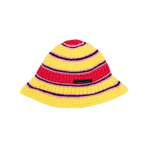 crochet knit cotton bucket hat