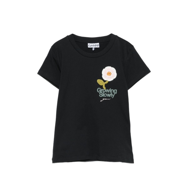 crochet-patch baby T-shirt
