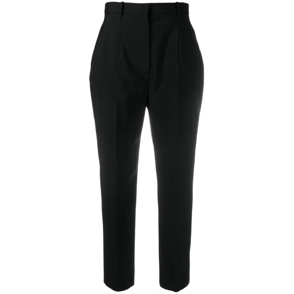 cropped wool trousers