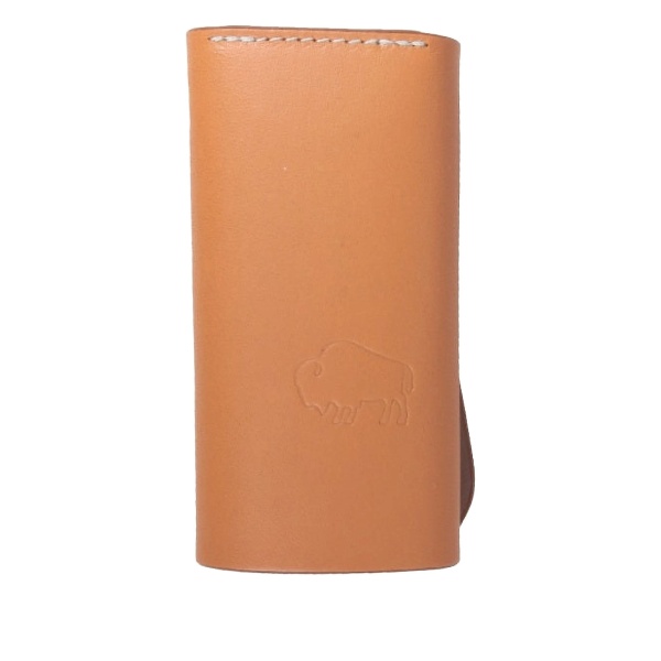 debossed-leather keyring
