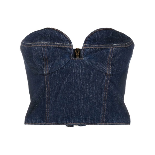 denim corset top