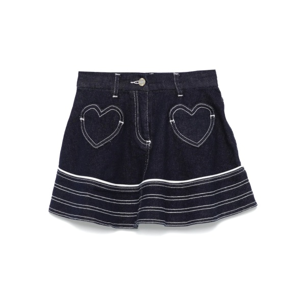 denim mini skirt