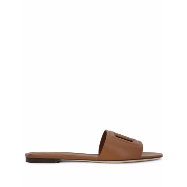 DG-logo leather sandals
