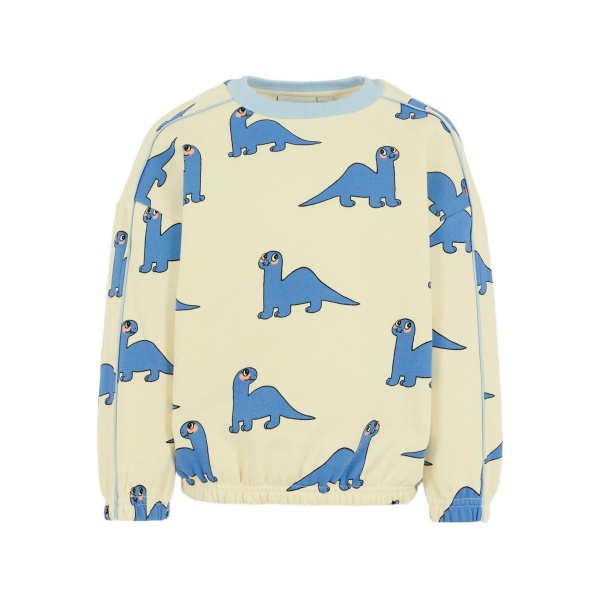 dinosaur-print sweatshirt