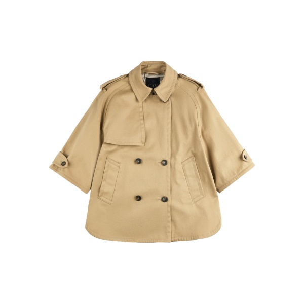 double-breasted trench jacket