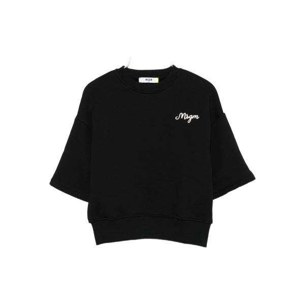 double-layered logo sweatshirt