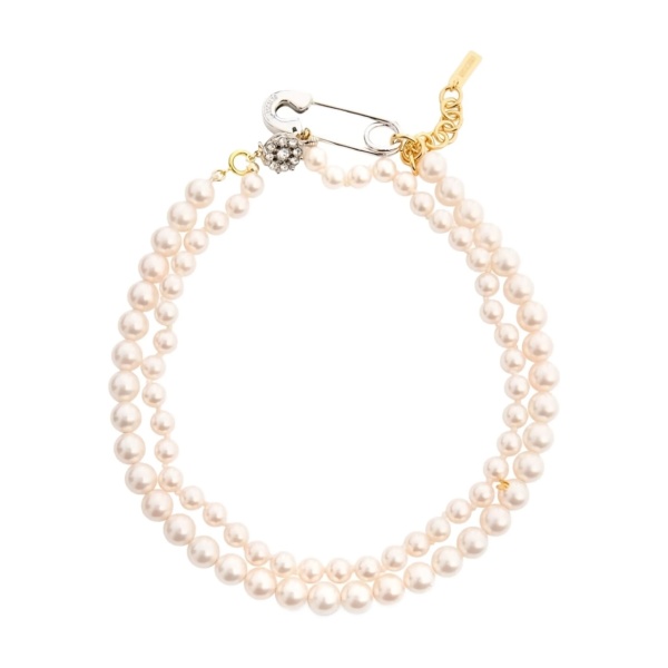double-strand pearl necklace