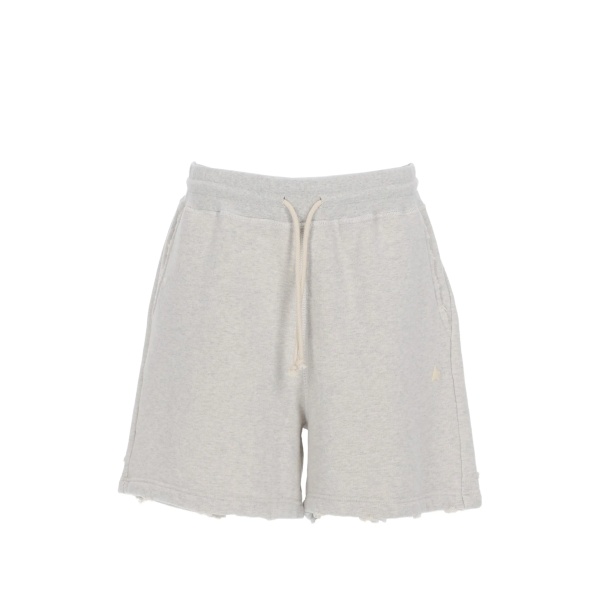 drawstring frayed shorts