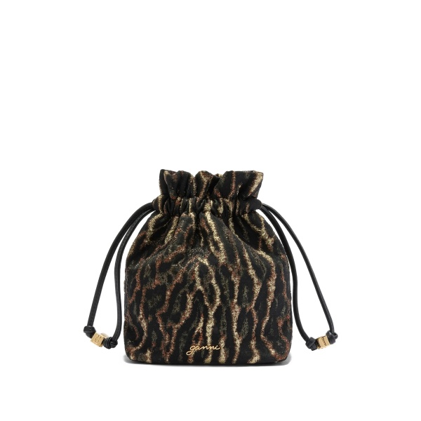 drawstring logo-detail bucket bag