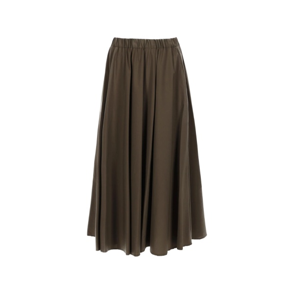 elasticated midi skirt