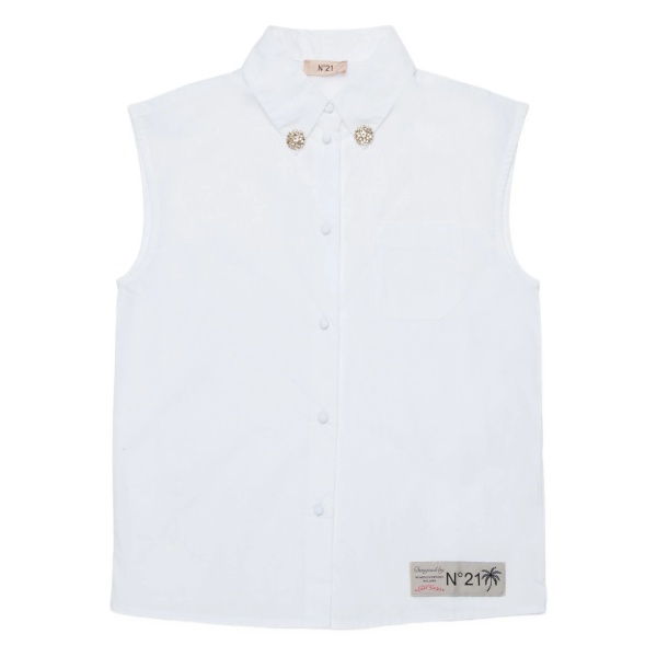embellished sleeveless shirt