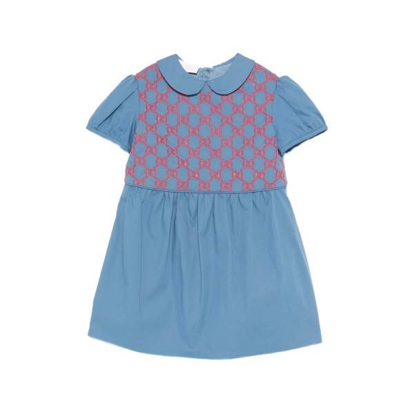 embroidered collared dress