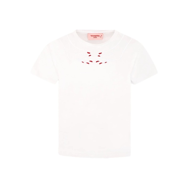 embroidered-detail t-shirt