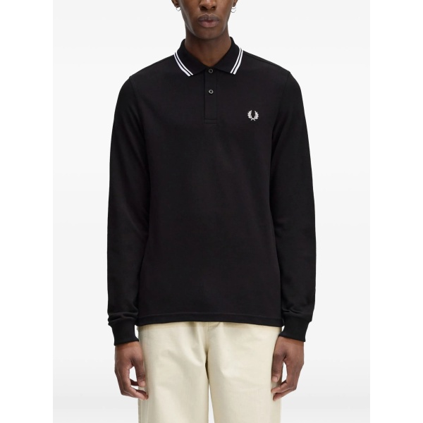 embroidered logo polo shirt
