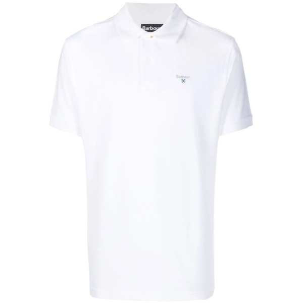 embroidered-logo polo shirt