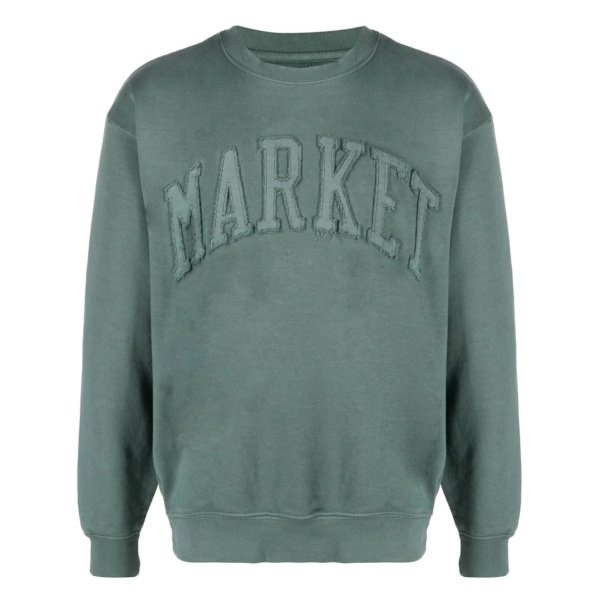 embroidered-logo sweatshirt