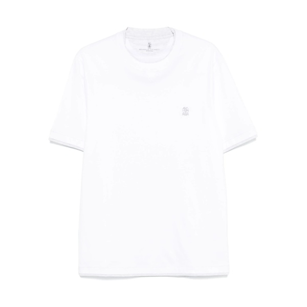 embroidered-logo T-shirt