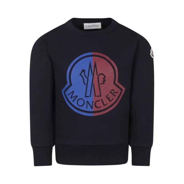 embroidered printed sweatshirt