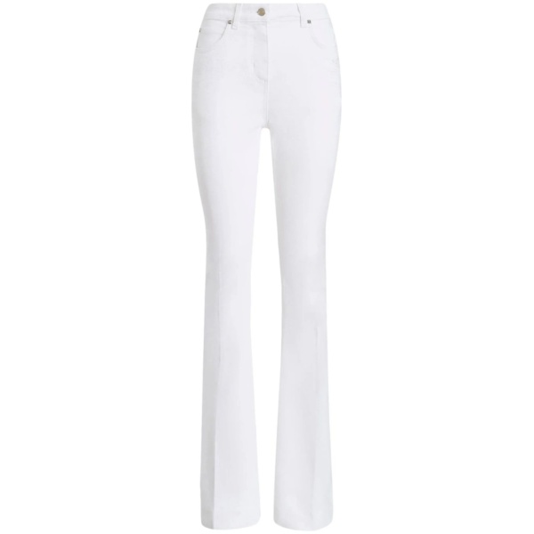 embroidered straight-leg jeans