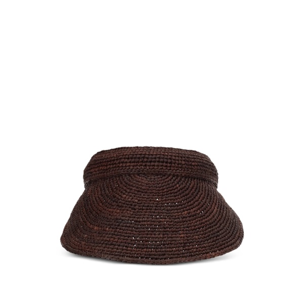 Erin raffia visor