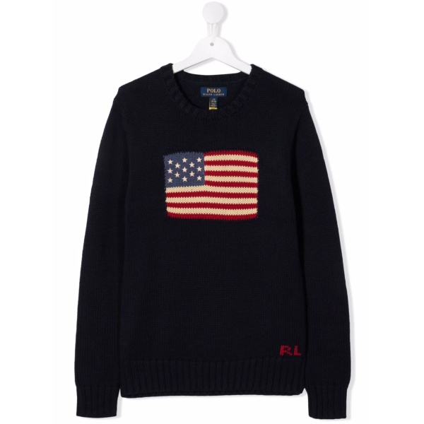 flag long-sleeve jumper