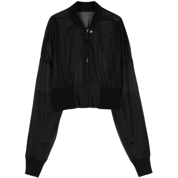 Flight semi-sheer bomber jacket