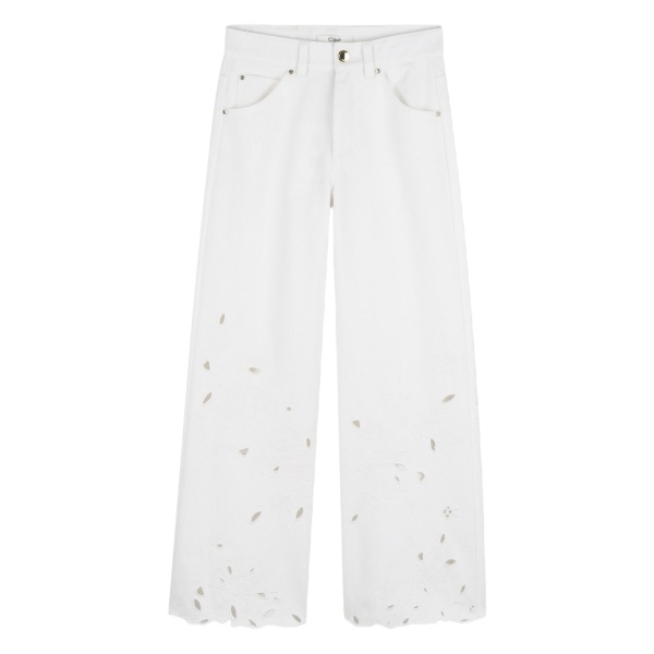 floral-cut trousers