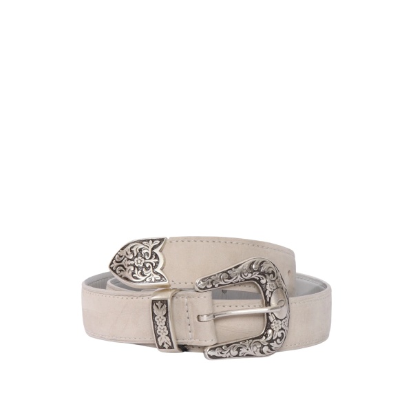 floral embossed belt