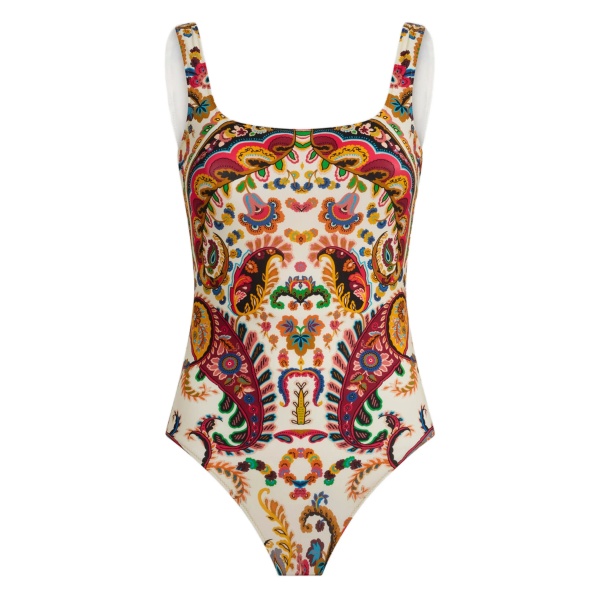 floral paisley-motif swimsuit