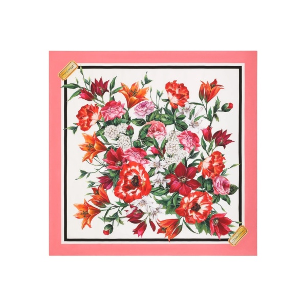 floral-print scarf