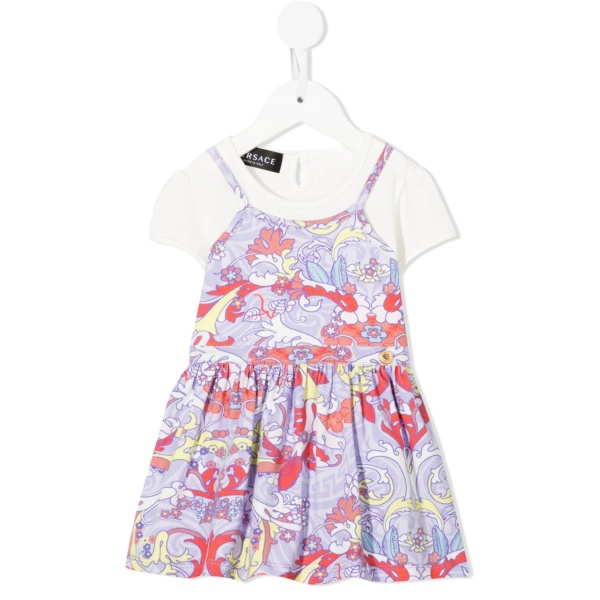 floral-print T-shirt dress