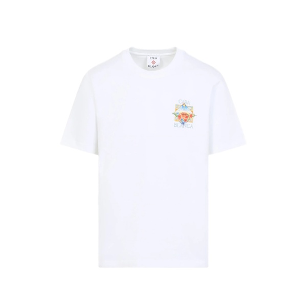 floral-print T-shirt