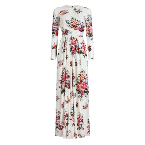 flower bouquet-print maxi dress