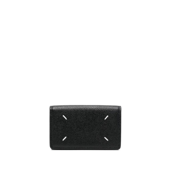 four-stitch leather card holder
