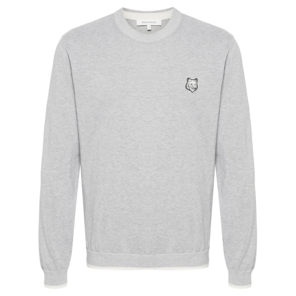 fox-motif knitted jumper