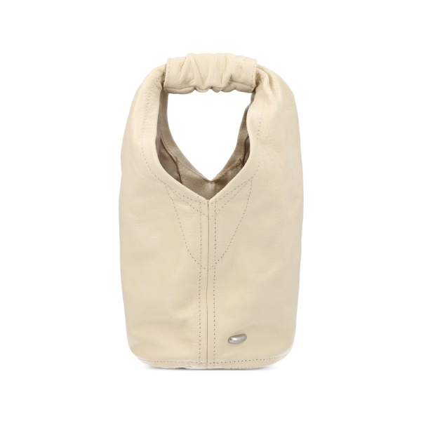 gathered handle tote bag