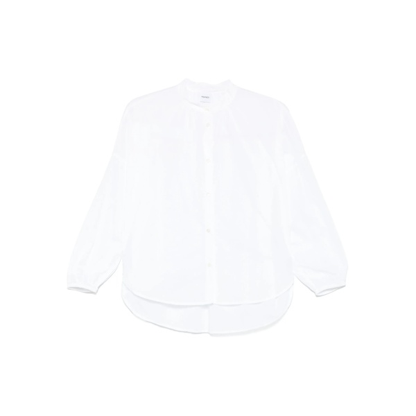 gathered poplin shirt